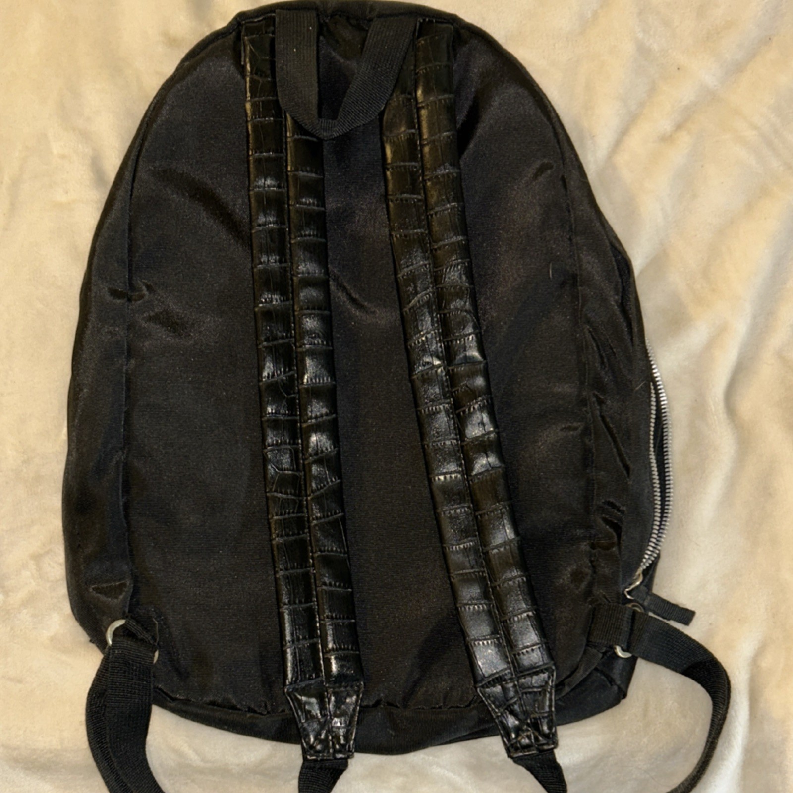 Sprayground Black Backpack with Croc Accents, Zip… - image 5