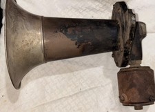 Old Klaxon Horn Lovell Mcconnell Newark Nj 1908 Patent Date Untested