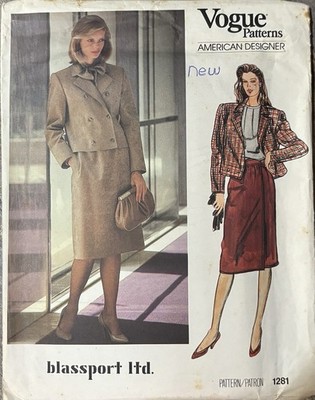 Vogue Patterns Blassport Ltd Pattern 1281 American Designer Vintage Sewing