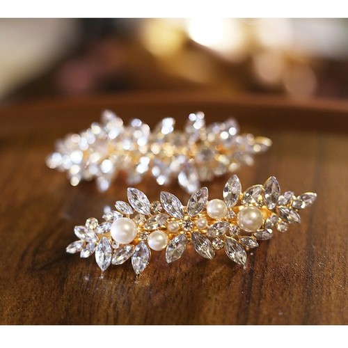 Spring Plant Clips For crystal Flower Spring Hair Clip for Women Made of Durable Zinc ...
