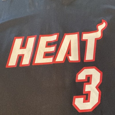 Adidas Dwyane Wade Jersey Men's XXXL Length +2 Miami Heat #3 V-Neck Pullover