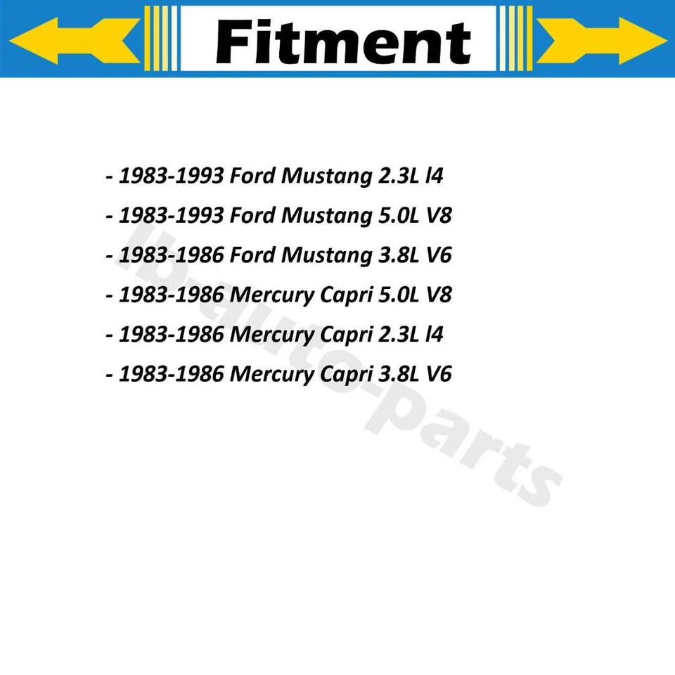 2X Rear Parking Brake Cable First Stop For For Ford Mustang 1983 1984 1985 1986 - Image 2 of 4