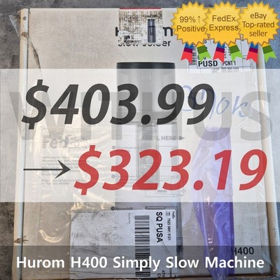 [CLEARANCE]Hurom H400 Simply Slow Juicer Fresh Extractor Squeezer-Titanium Gray2