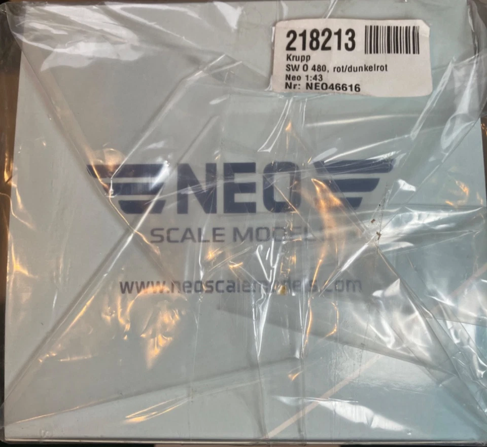 MODELOS A ESCALA NEO - 1951 KRUPP SW O 480 'media cubierta doble' - Rojo - 1,43 - SELLADO Foto 2 de 3