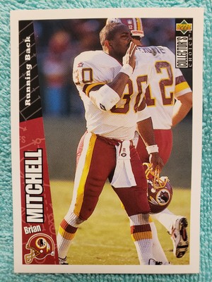 1996 COLLECTOR'S CHOICE BRIAN MITCHELL #227 WASHINGTON REDSKINS 
