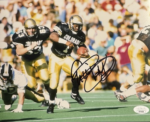 Eric Bieniemy Autographed Signed Colorado Buffaloes 8x10 Photo JSA COA 