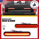2pcs Trailer Motorcycle 9in Daynamic DRL Side Marker Light Turn Signal Light Bar