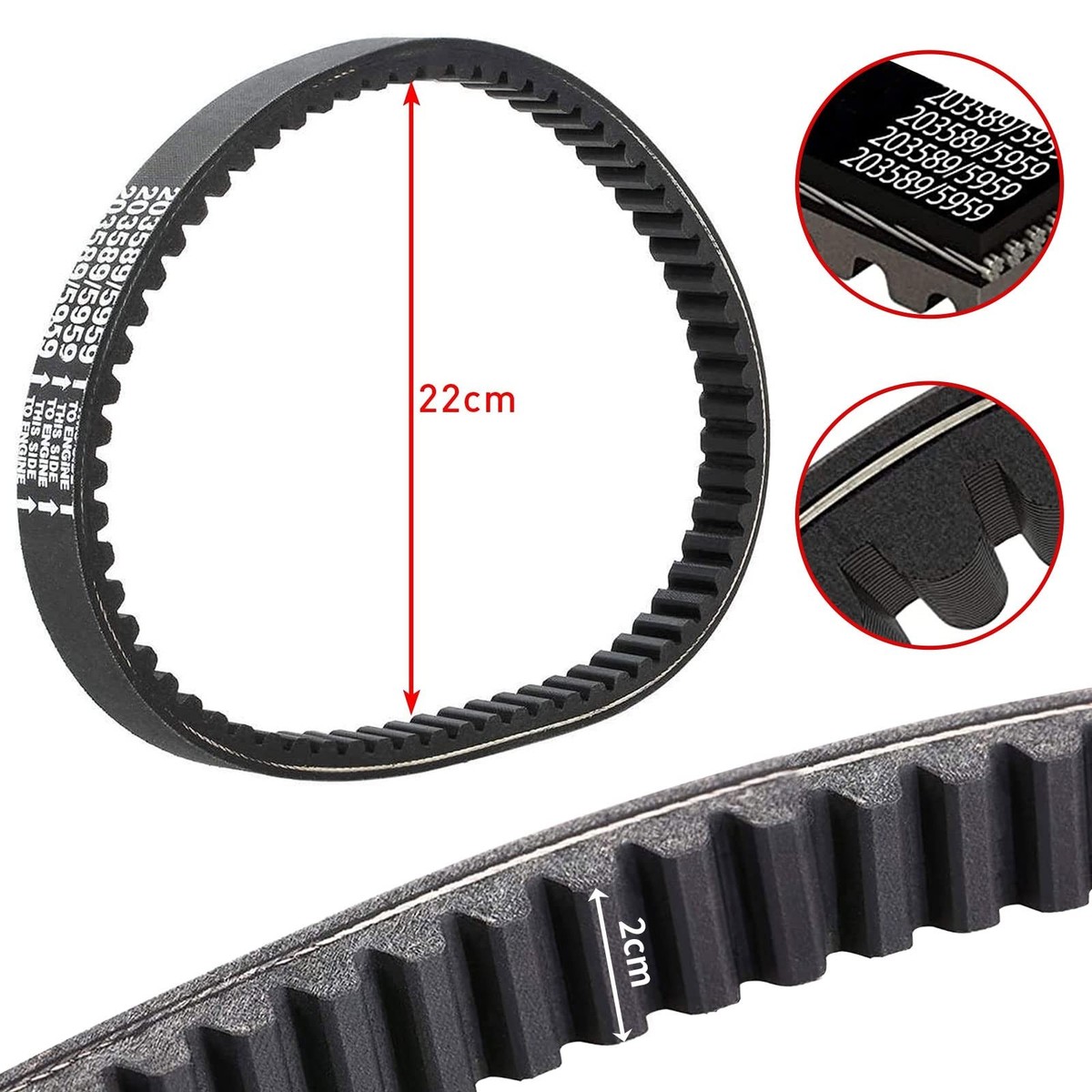 3 Pack of Drive Belt for 30 Series Go Kart Torque Converter 3 | eBay