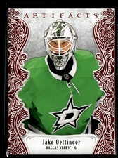 2025-26 Upper Deck Artifacts Hockey Ruby Red #143 Jake Oettinger /599