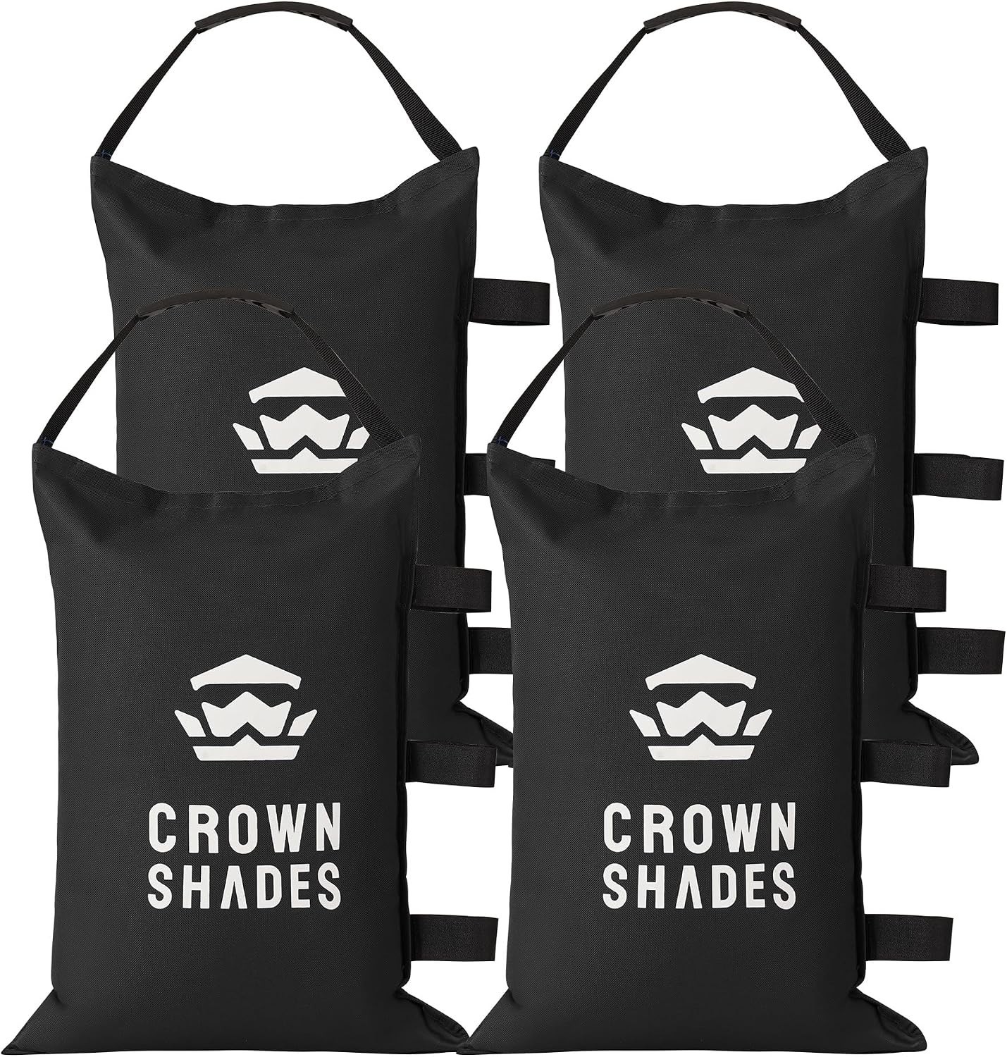 как выглядит Heavy-Duty Canopy Sand Bags Set of 4 - 120 LBS Windproof Design in Black фото