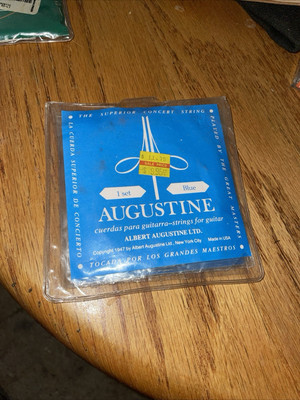 Albert Augustine Blue Label Classical Guitar Strings 1 -6 Complete Set See Photo