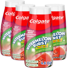 Colgate Anticavity Kids Toothpaste with Fluoride for Ages 2 , Watermelon Burst F