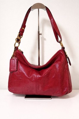 Coach Mia Crinkle Patent Leather Convertible Shoulder Bag (#15728