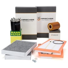 HIRSCHER Filterset 4-tlg für MERCEDES S-KLASSE W221 S320/350CDI 211/235 PS OM642