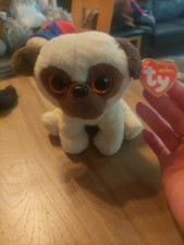  TY Beanie Baby Plush - Rufus the Pug 15cm
