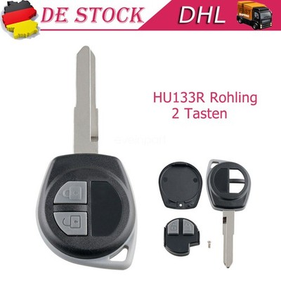 Auto Schlüssel Gehäuse 2 Tasten für Opel Agila B Suzuki SX4 Alto Swift Splash