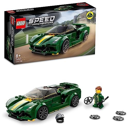LEGO 76907 Speed Champion Lotus Evija, Deportivo de Juguete para Niños, Réplica