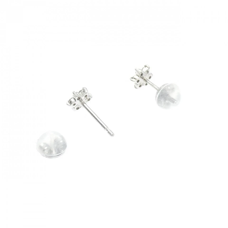 Auténticos pendientes de diamantes rosa flor PT900 0,02 QUILATES #230-000-154-5028 Foto 3 de 4