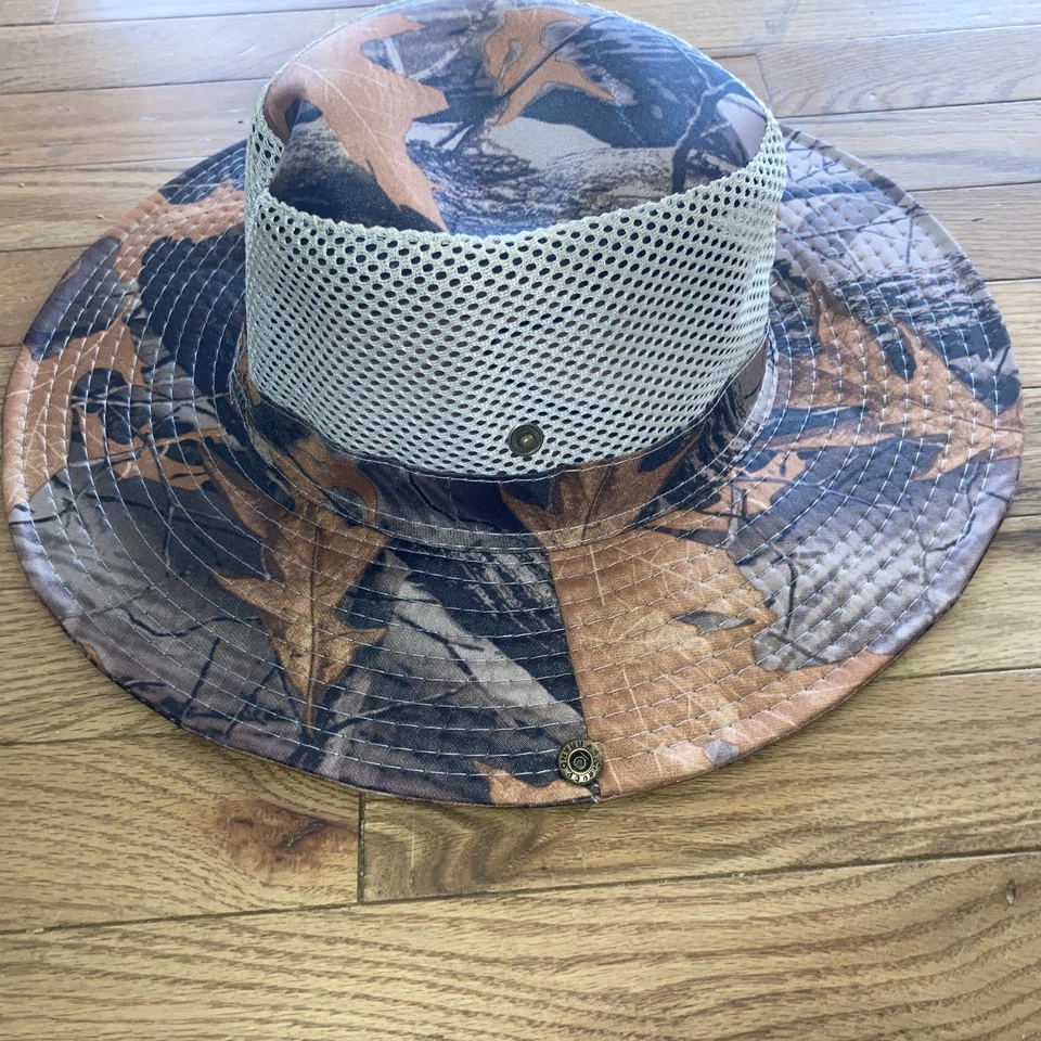 Outdoor hunting/fishing Breathable 100% polyester wide brimmed hat - Image 2 of 4