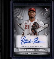 2022 Topps Update #BSA-HG Hunter Greene Baseball Stars Autographs Black #/199