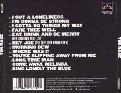 TIM ROSE - TIM ROSE NEW CD