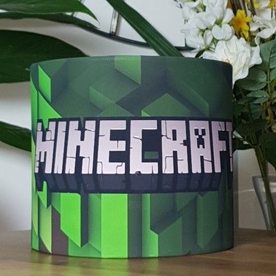 PIXELS Mine Craft Decken Trommel Lampenschirm 25cm/10''-
