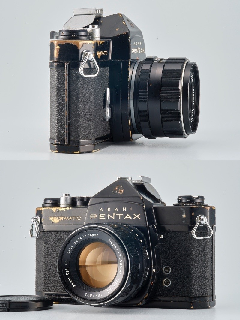 Pentax SP Black Film SLR Camera + Super-Takumar 55mm f/1.8