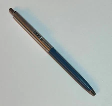 Vintage PaperMate Double Heart Blue Chrome Mexico Pen Advertising Bell Atlantic