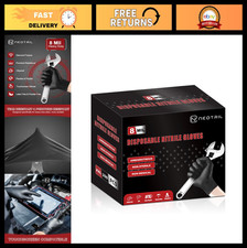 Heavy Duty 8 Mil Disposable Nitrile Gloves - Diamond Grip, Latex  Powder Free