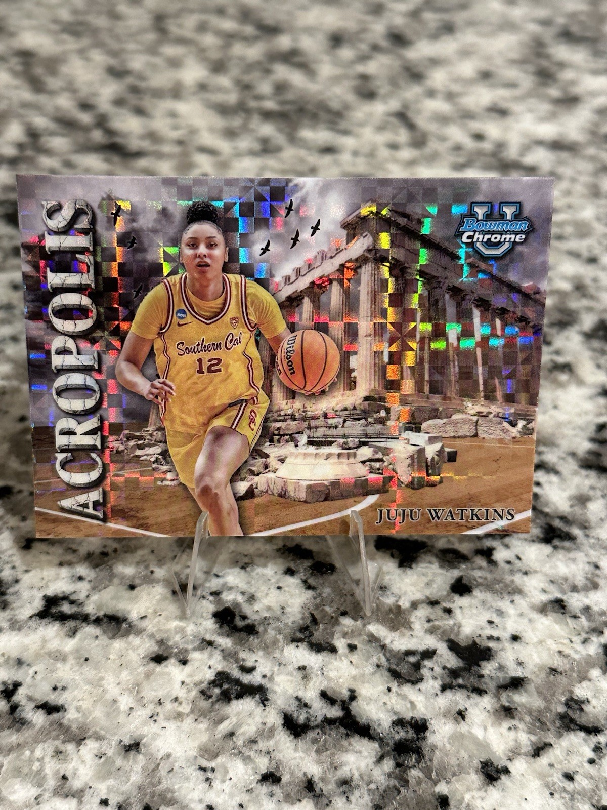 2025 Bowman U Chrome Juju Watkins USC X-Fractor Basketball Card Hot Pick