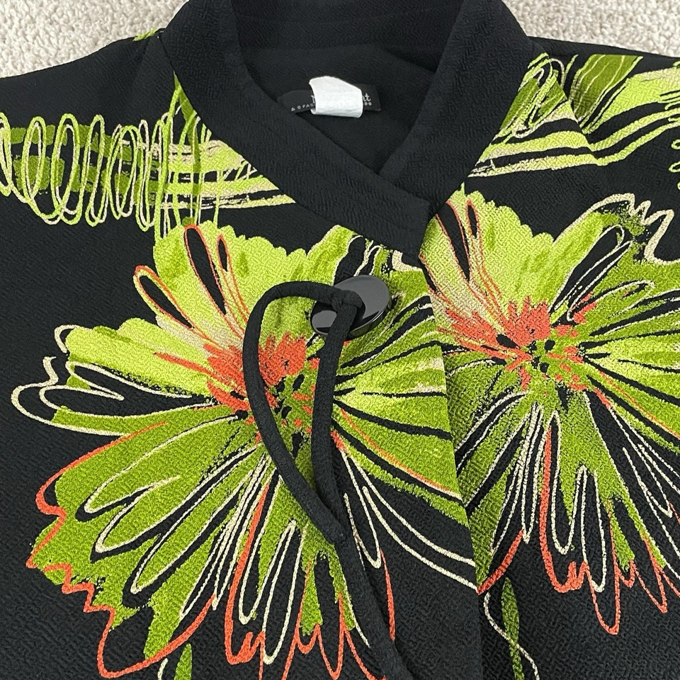 Chaqueta Moonlight Y&S Moda Arte para Usar Mediana Negra Verde Botón Único E16 Foto 4 de 4