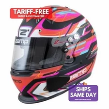 Zamp ZAMH760C42XL Snell SA2020 FIA Approved X-Large Red Black Helmet Performance