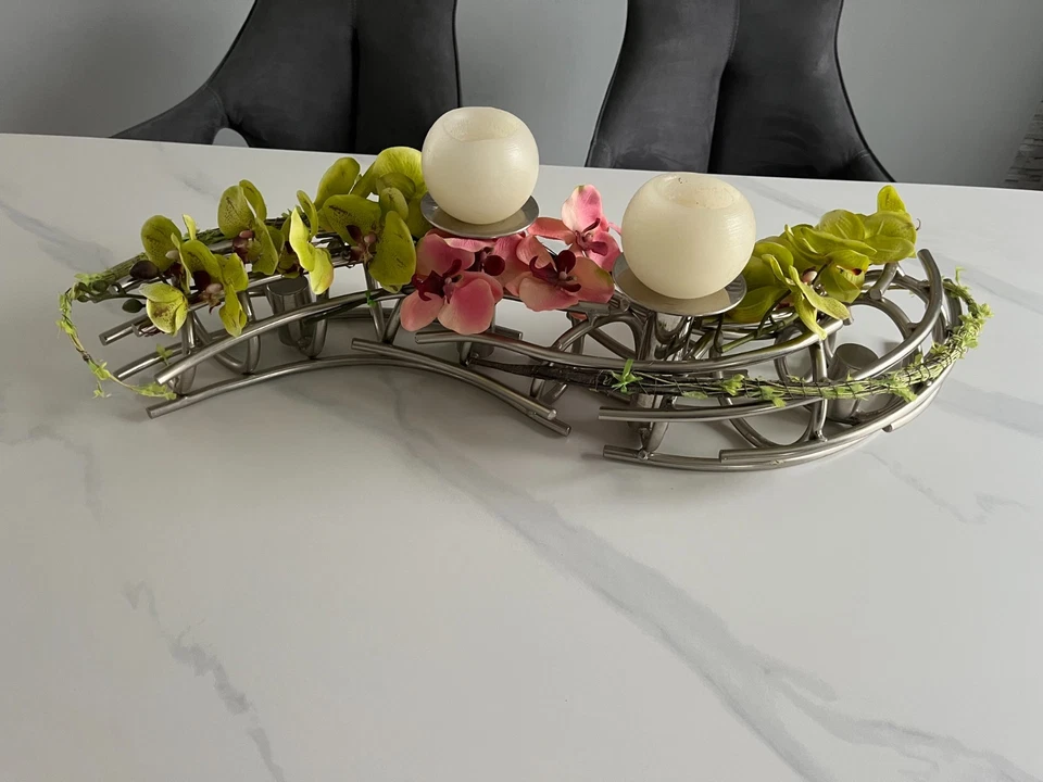 Fink 4-flg. Advens-/ Universal - Kerzenleuchter 86 cm in Silber Kerzenhalter - Bild 3 von 4