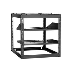 10U Open Frame Network Rack, 23 in Depth, Wall Mounted or Floor Standing Server