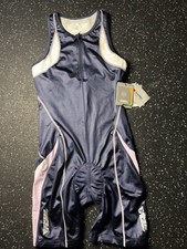 Profile Design Men's Blue Pink White Elite Triathalon Suit SIZE LARGE NWT