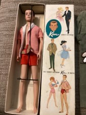 1961 VINTAGE RE Flocked Ken Brunette w/Box Original Paint  MUCH MORE  