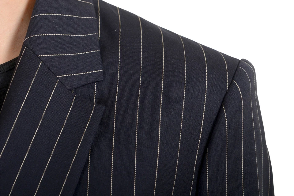 Blazer Hugo Boss Para Mujer "Jaxtina2" Lana Rayas Un Botón EE. UU. 16 IT 52 Foto 4 de 4