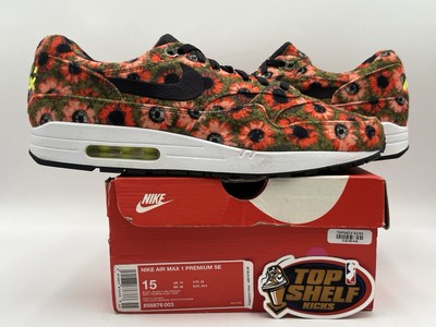 DS New Nike Air Max 1 Premium SE Floral Mowabb 2018 Size 15 Authentic Low Runner