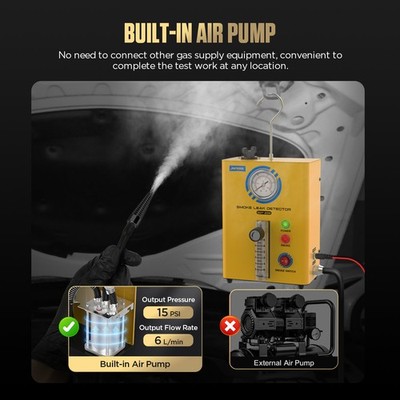 FOXWELL ST203 Automotive Smoke Machine 12V Built-in Air Pump EVAP Vacuum Leak Detector Car Pipe Leakage Diagnostic Tester - Foto 2