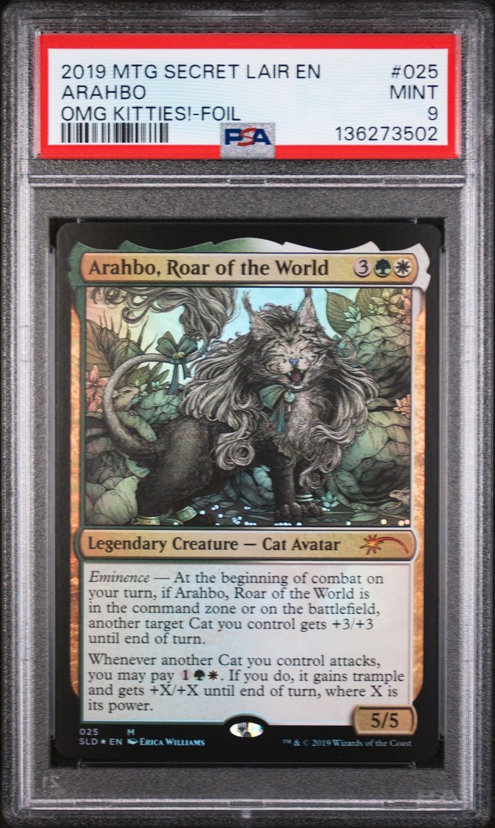 2019 MTG SECRET LAIR DROP OMG KITTIES!-FOIL #025 ARAHBO, ROAR OF