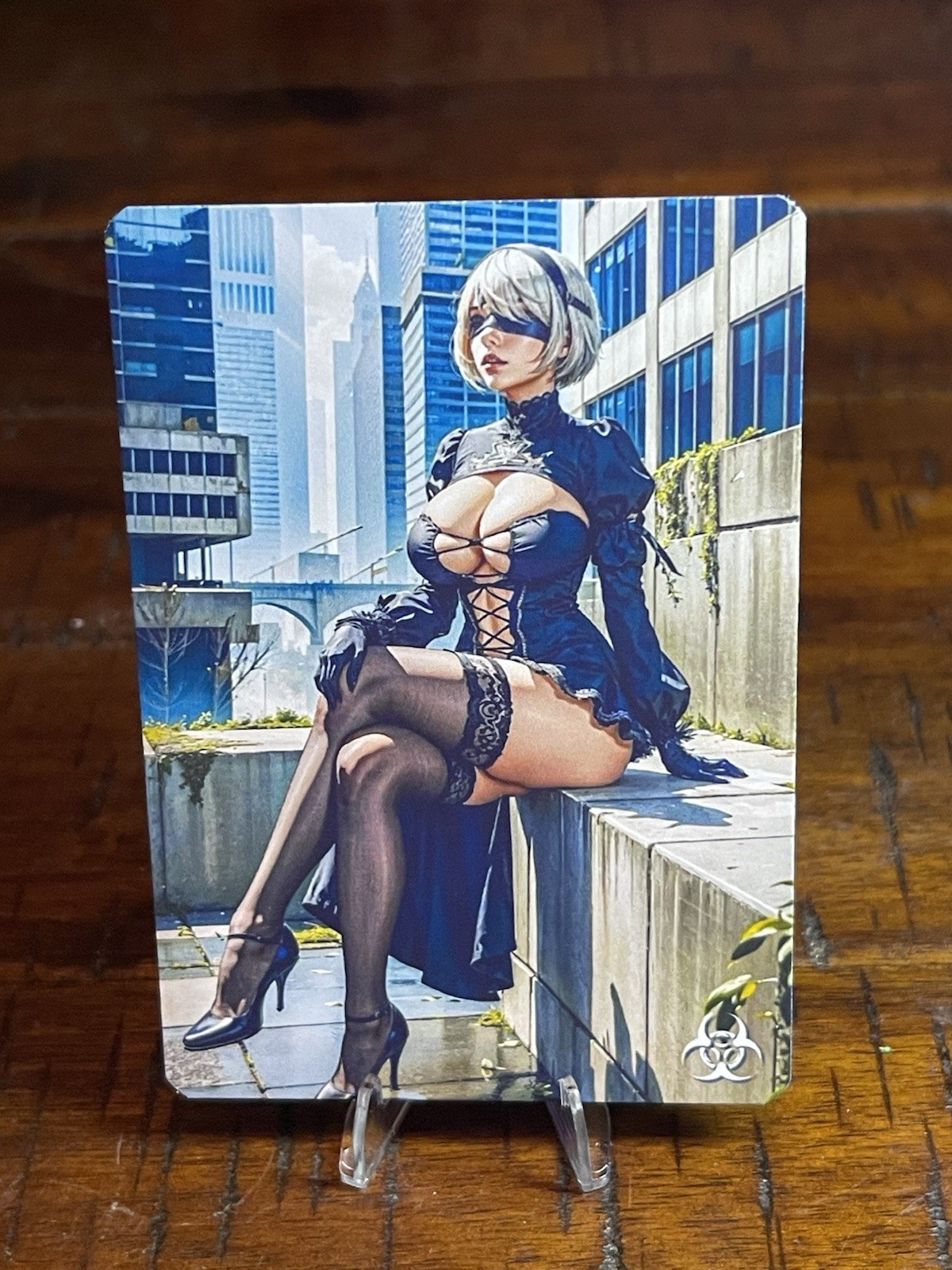 🌶️ 2B (Nier Automata) Toxic Waifu Custom Trading Card Spicy READ PICS!