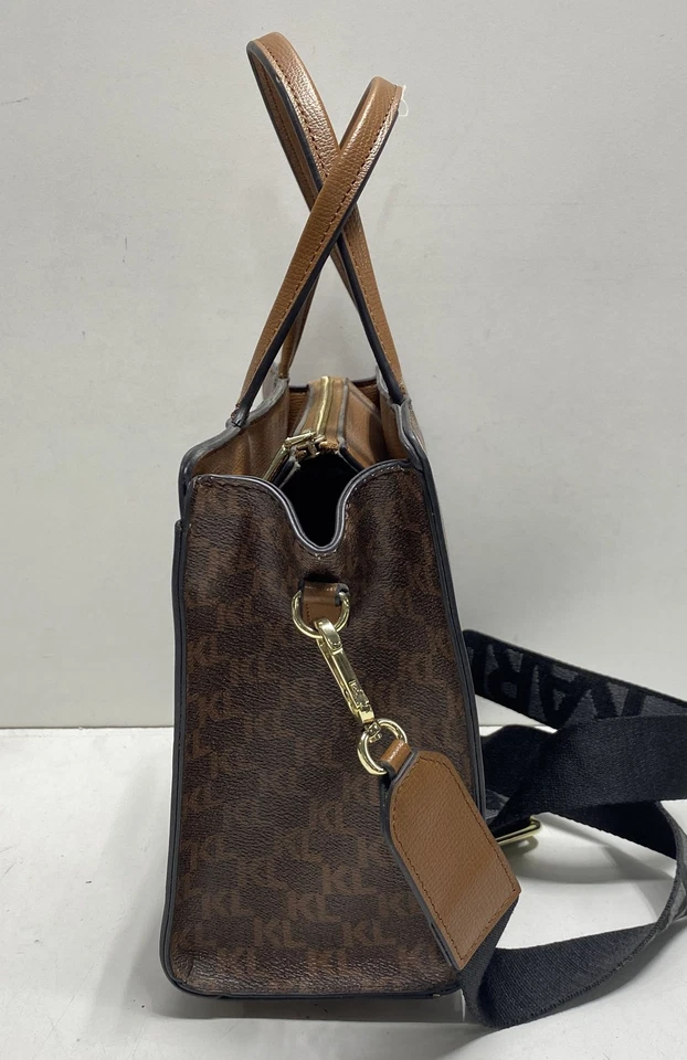 Bolso para mujer Karl Lagerfeld marrón Maybell con asa superior con correa bandolera Foto 4 de 4