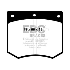 Greenstuff Performance Front Brake Pad Set 4x Pads Braking Spare - EBC DP2291