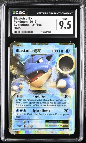 Blastoise-EX graded CGC 9.5 for sale on eBay