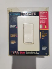 Lutron Diva Dimmer DVW-600PH-WH Single Pole White