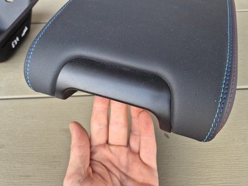 BMW 5 E39 Individual Euro Sliding Tri Color Center Console Napa Leather Armrest - Picture 5 of 18