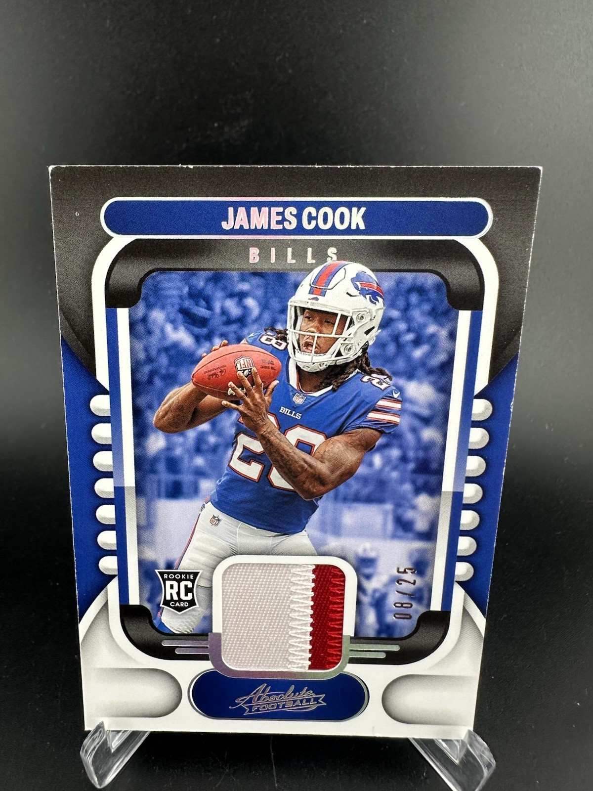 James Cook Panini Absolute Rookie Materials #ARM15 Holo Silver