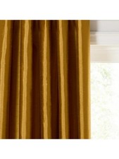 John Lewis 167 x 182cm Faux Silk Pair Blackout Lined Eyelet Curtains,Tiger's Eye