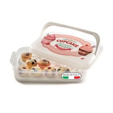 | CupcakeHalter 7 Liter weiß | Süßigkeitenbehälter | dekorierte Dose mit Tabl...