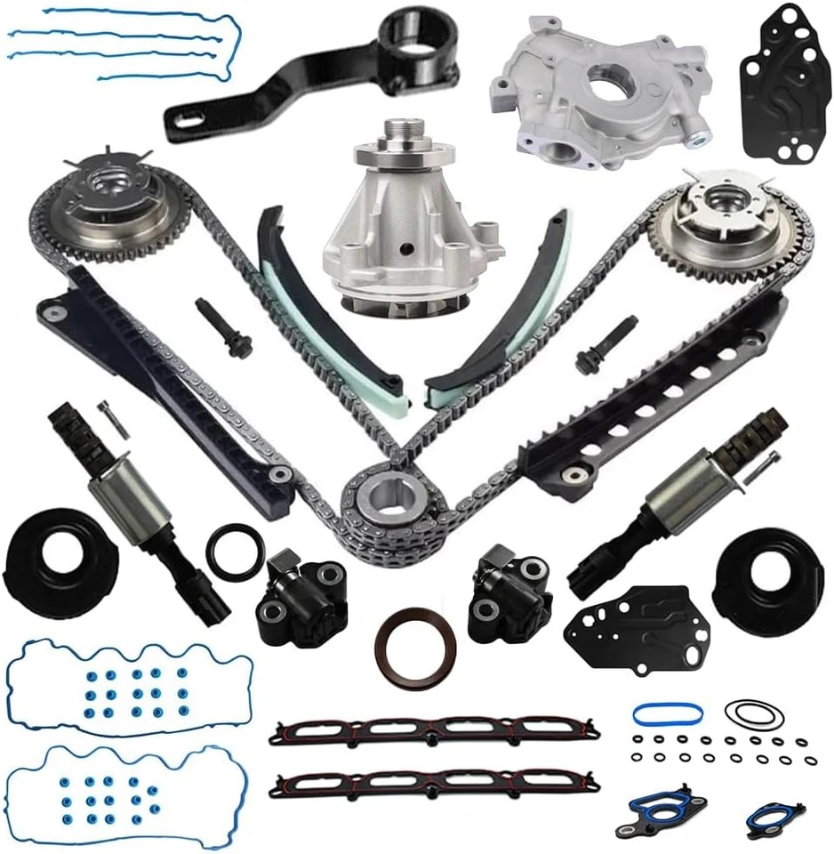 Timing Chain Kit & Oil Pump & Water Pump For Ford F250 Lincoln Mark 5.4L 04-13 - Image 2 of 4